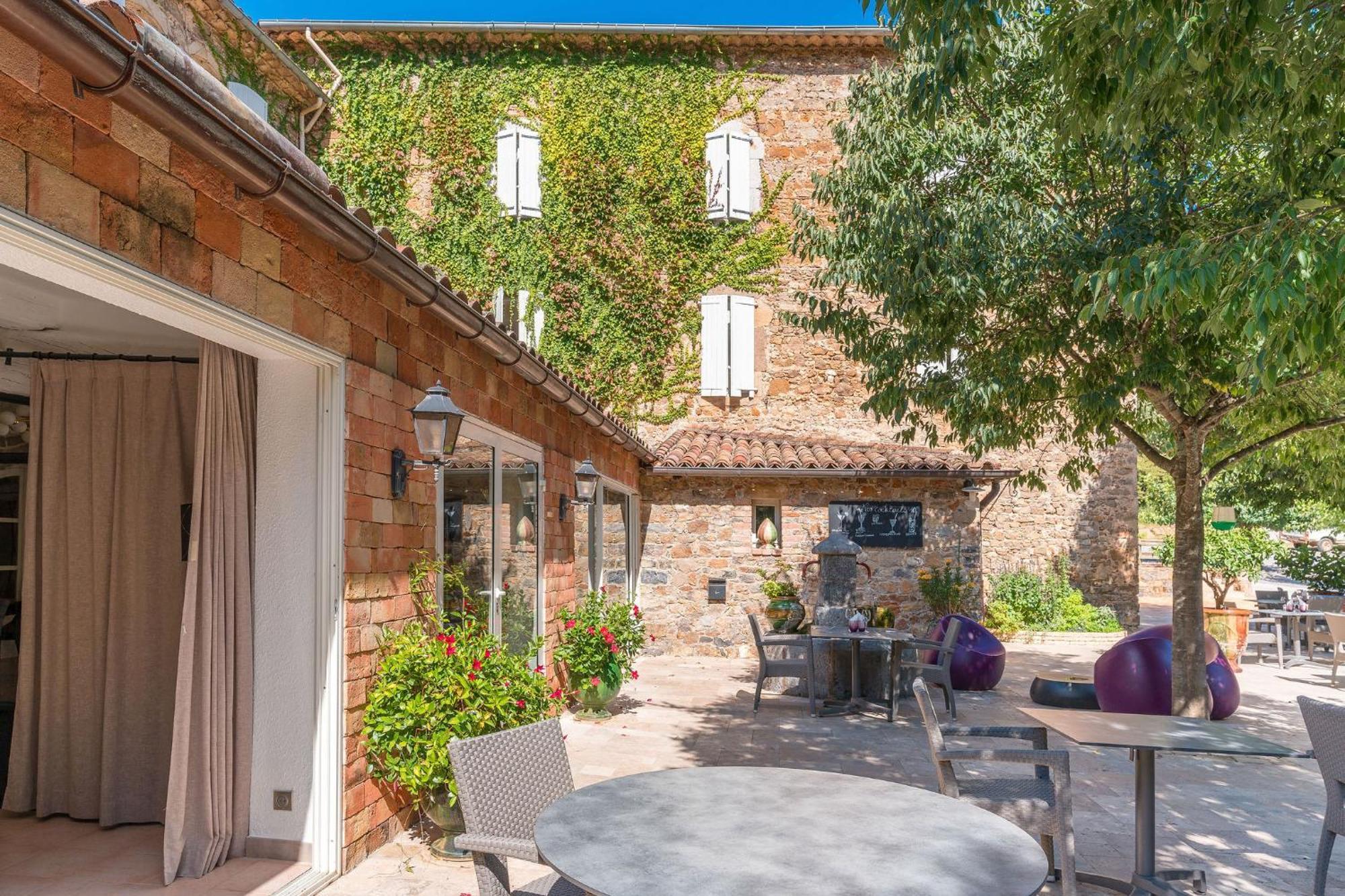 Logis Hôtel Restaurant Le Pradinas Anduze Exterior foto
